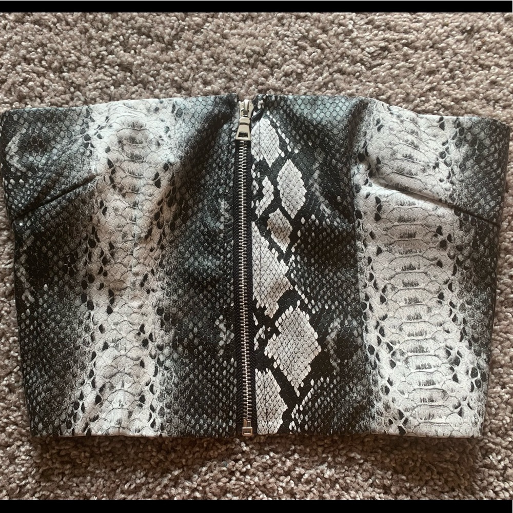 I.AM.GIA - Snakeskin Tube Top - Size Small